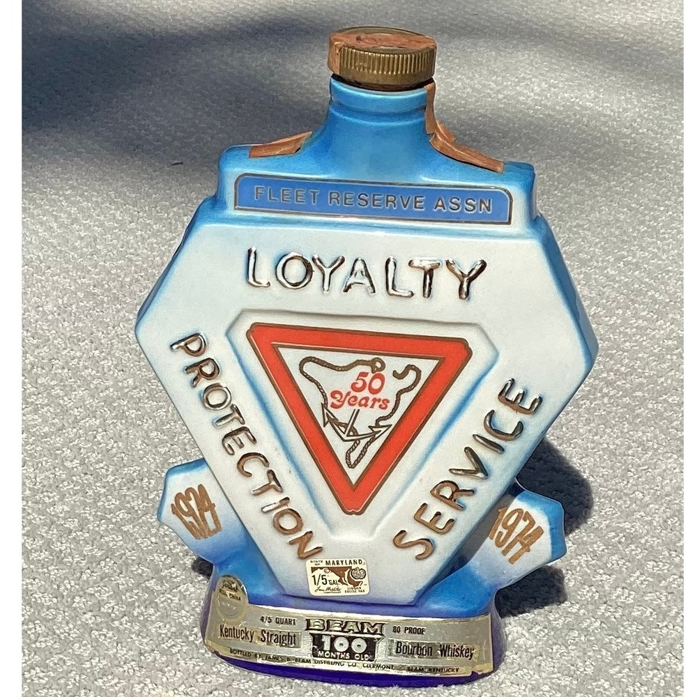 Fleet Reserve Association 50 Years Loyalty Protection Service 1974 Decanter